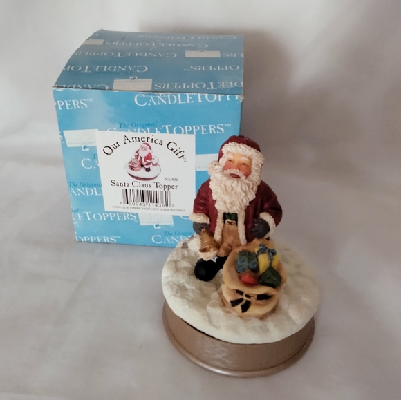 Christmas Santa Claus Figurine Candle Topper - Picture 15 of 16